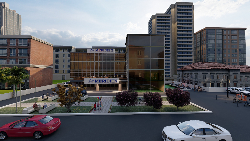 3D model design of a multistory building